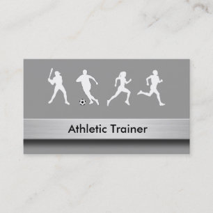 Tarjetas de visita atléticas del instructor