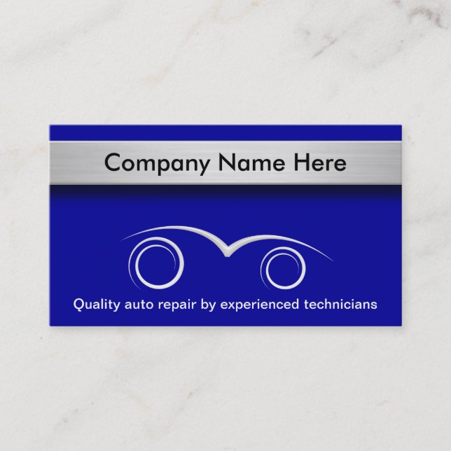 Tarjetas de visita automotrices (Anverso)