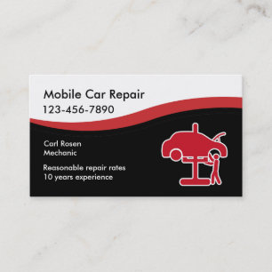Tarjetas de visita automotrices