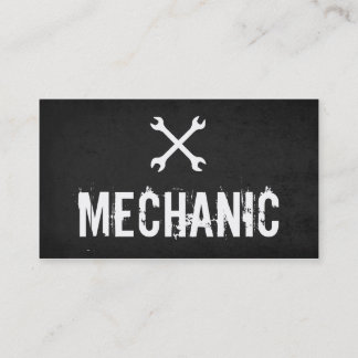 Tarjetas de visita automotrices del mecánico