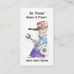 Tarjetas de visita automotrices en perla