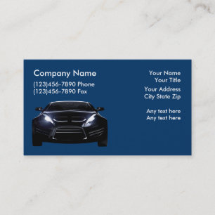Tarjetas de visita automotrices frescas