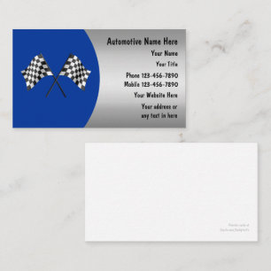 Tarjetas de visita automotriz
