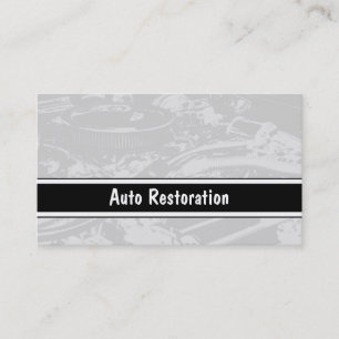 Tarjetas de visita autos de la restauración