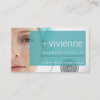 Tarjetas de visita [azul] de Trish's Face