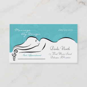 Tarjetas de visita [azul spa] de Darla