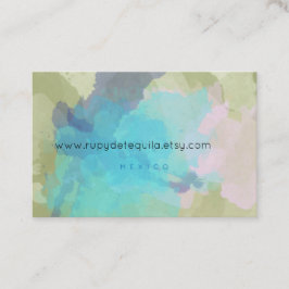 Tarjetas de visita azul y verde
