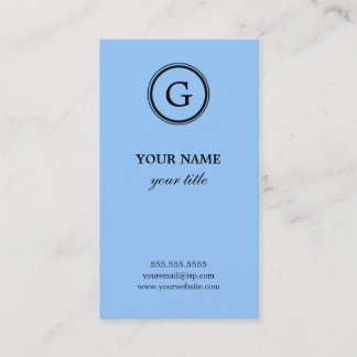 Tarjetas de visita azules claras elegantes del