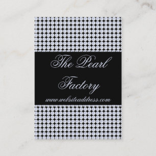 Tarjetas de visita azules de la joyería de las