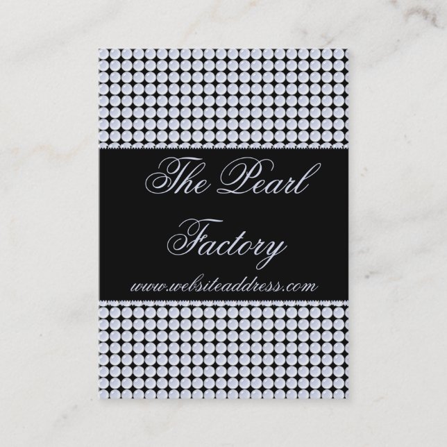 Tarjetas de visita azules de la joyería de las (Anverso)