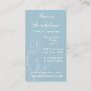 Tarjetas de visita azules del diseñador del