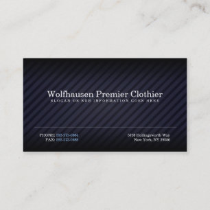 Tarjetas de visita azules del juego de Armani