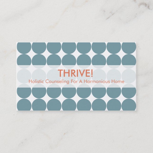 Tarjetas de visita azules del punto (Anverso)