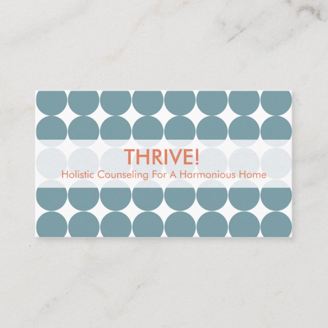 Tarjetas de visita azules del punto (Anverso)