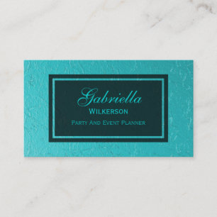 Tarjetas de visita azules del Relieve metalizado