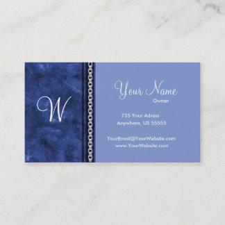 Tarjetas de visita azules elegantes del Grunge