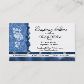 Tarjetas de visita azules elegantes del rosa