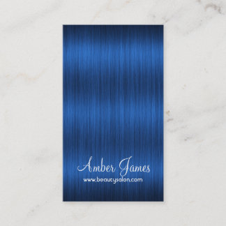 Tarjetas de visita azules onduladas largas del