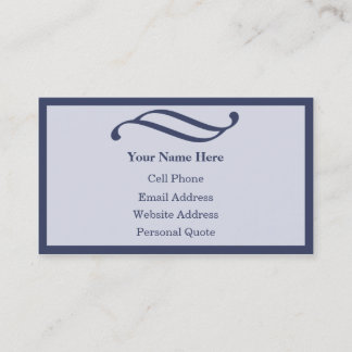 Tarjetas de visita azules profesionales