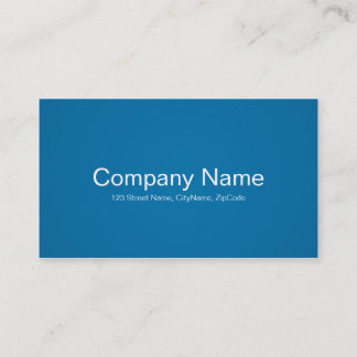 Tarjetas de visita azules simples y profesionales