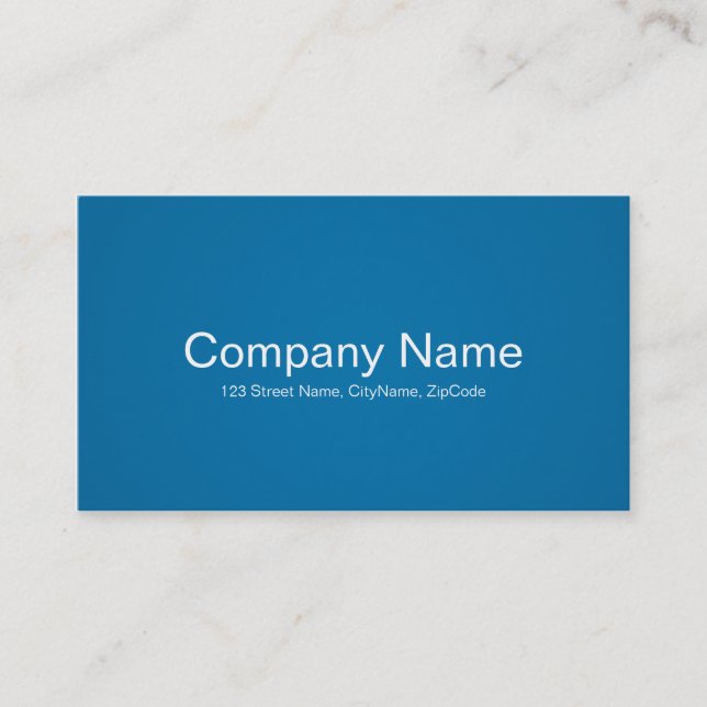 Tarjetas de visita azules simples y profesionales (Anverso)