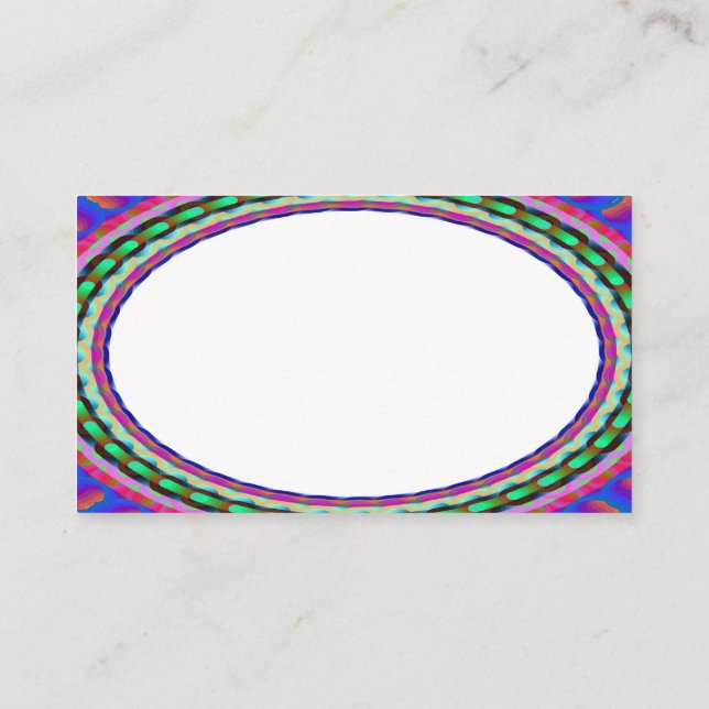 Tarjetas de visita B1 del Centro blanco personaliz (Reverso)