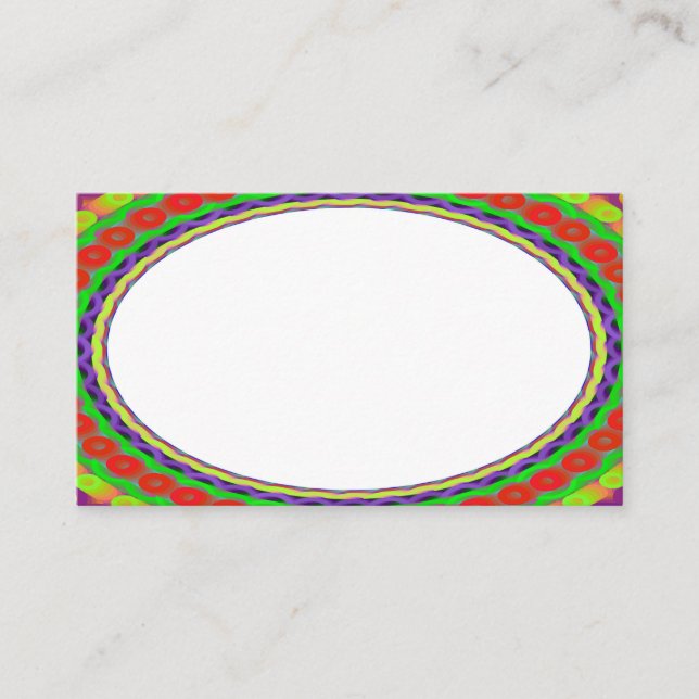 Tarjetas de visita B3 del Centro blanco personaliz (Anverso)