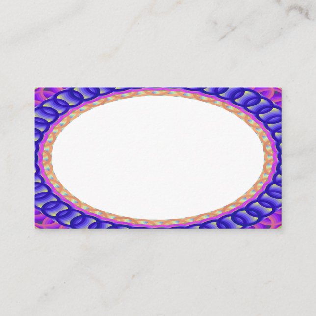Tarjetas de visita B4 del Centro Blanco personaliz (Anverso)
