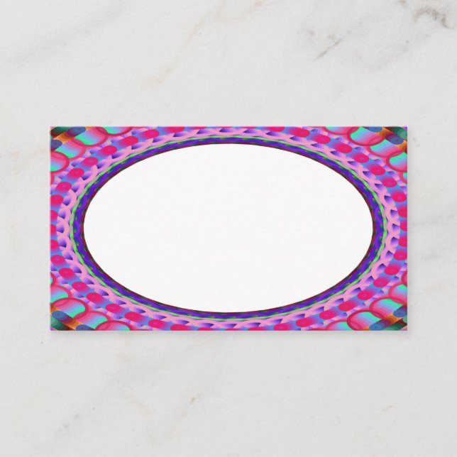 Tarjetas de visita B9 del Centro blanco personaliz (Anverso)