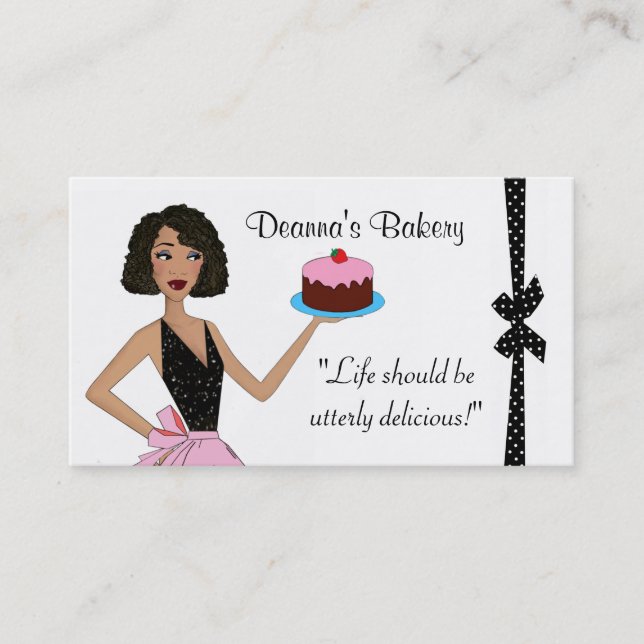 Tarjetas de visita "Bakery" Diva (Anverso)