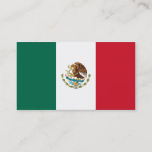 Tarjetas de visita Bandera de México