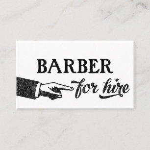 Tarjetas de visita Barber - Guay Vintage