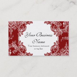Tarjetas de visita - Barroco floral del remolino