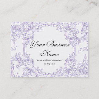 Tarjetas de visita - Barroco floral del remolino