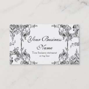 Tarjetas de visita - Barroco floral del remolino
