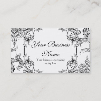 Tarjetas de visita - Barroco floral del remolino