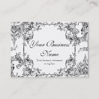 Tarjetas de visita - Barroco floral del remolino