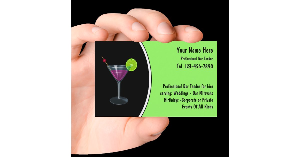 Tarjetas de visita Bartender | Zazzle.es