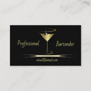 Tarjetas de visita Bartender - Tarjetas con clase