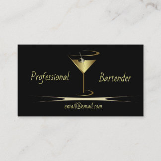 Tarjetas de visita Bartender - Tarjetas con clase 