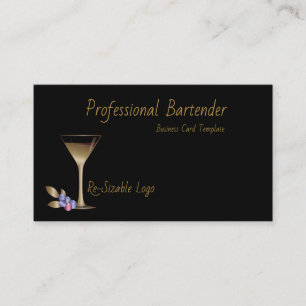 Tarjetas de visita Bartender - Tarjetas con clase