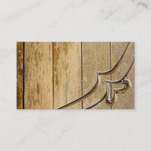 Tarjetas de visita básicas del estilo del rancho