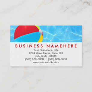 Tarjetas de visita Beach Ball