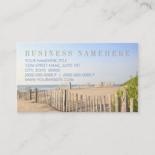 Tarjetas de visita Beach Fence
