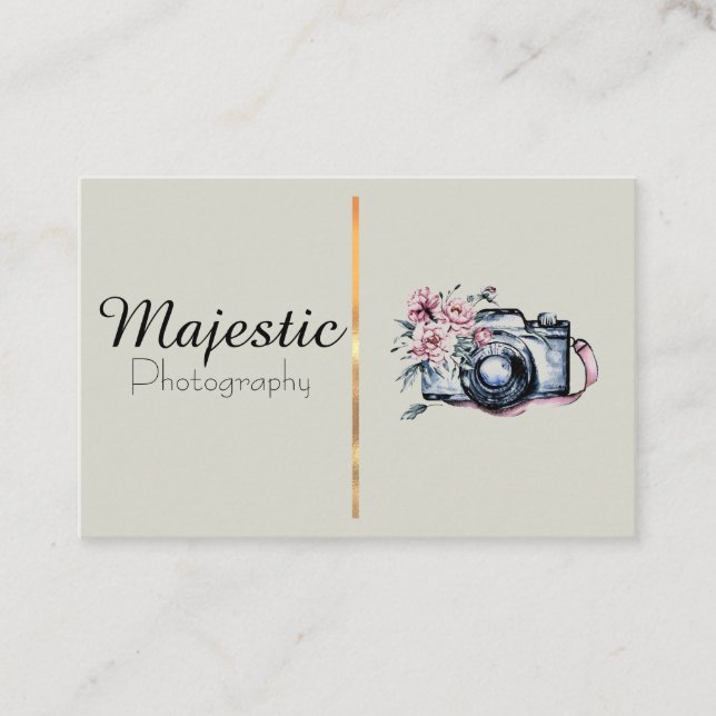 Tarjetas de visita beige (Anverso)