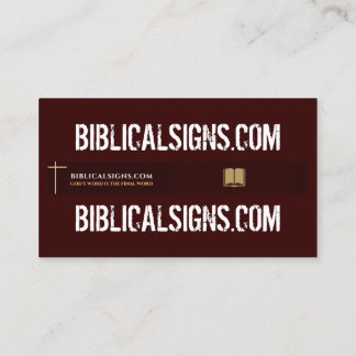 Tarjetas de visita Biblicalsigns.com