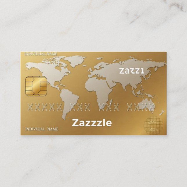 Tarjetas de visita Black Gold (Anverso)