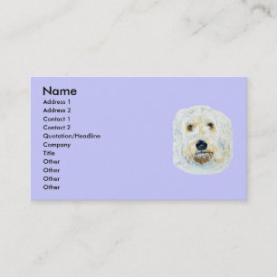 Tarjetas de visita blancas de Maggie del