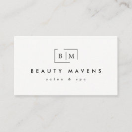 Tarjetas de visita blancas elegantes de la cita