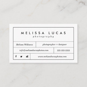 Tarjetas de visita blancas elegantes mínimas de l